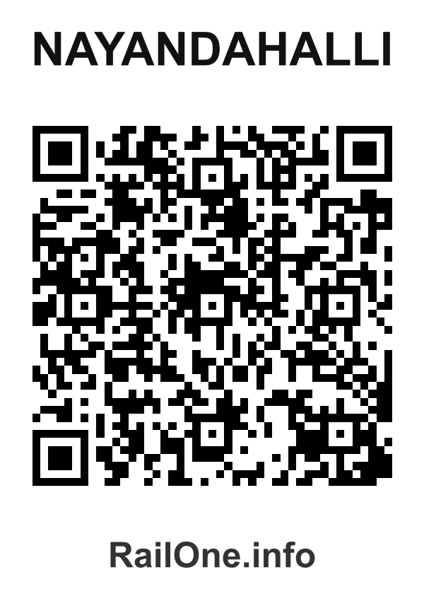 RailOne QR Code for Nayandahalli station
