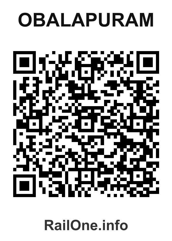 RailOne QR Code for Obalapuram station
