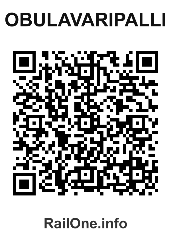 RailOne QR Code for Obulavaripalli station