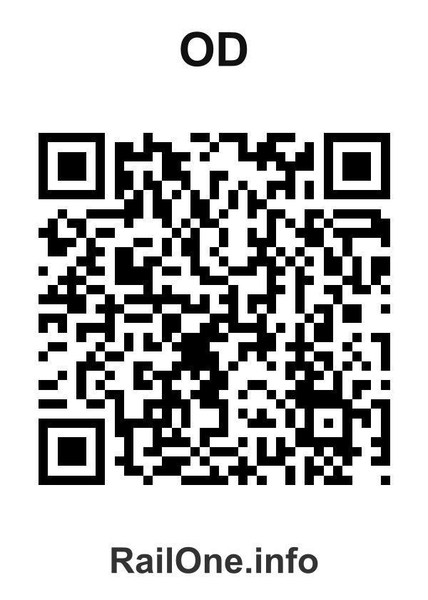 RailOne QR Code for Od station