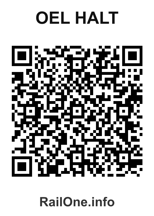 RailOne QR Code for Oel Halt station