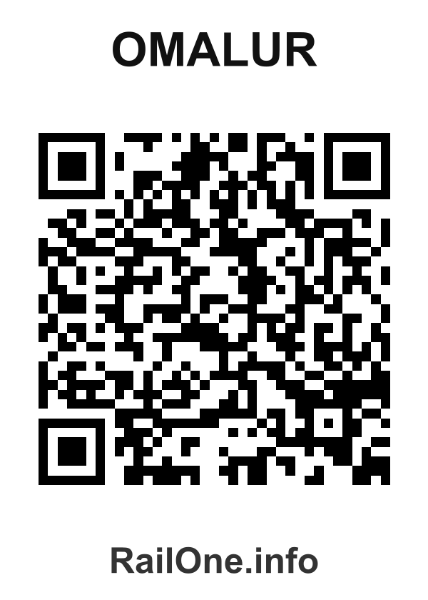 RailOne QR Code for Omalur station