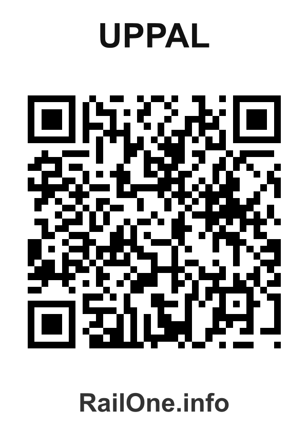RailOne QR Code for Uppal station