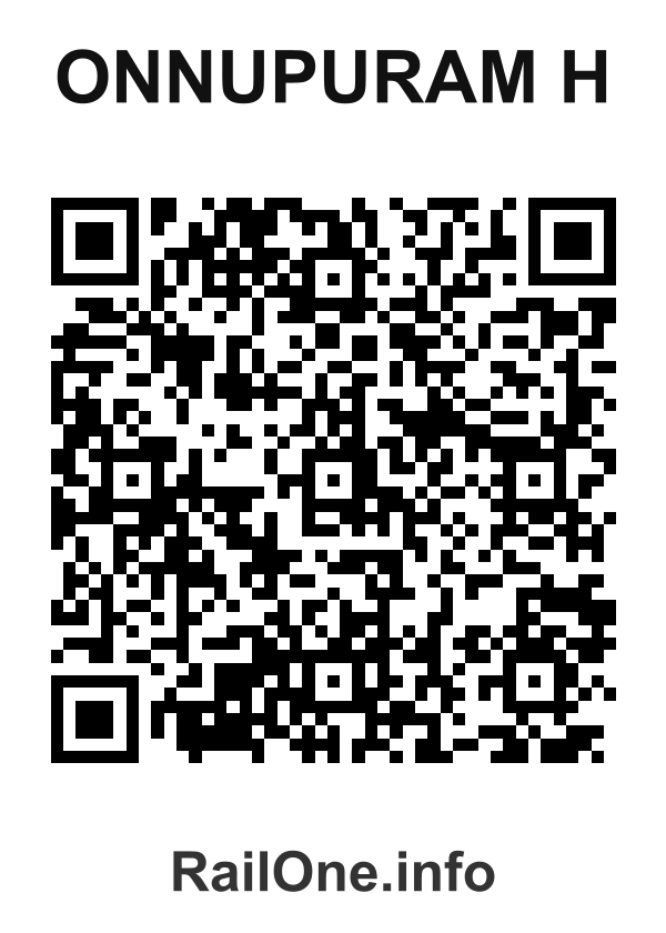 RailOne QR Code for Onnupuram H station