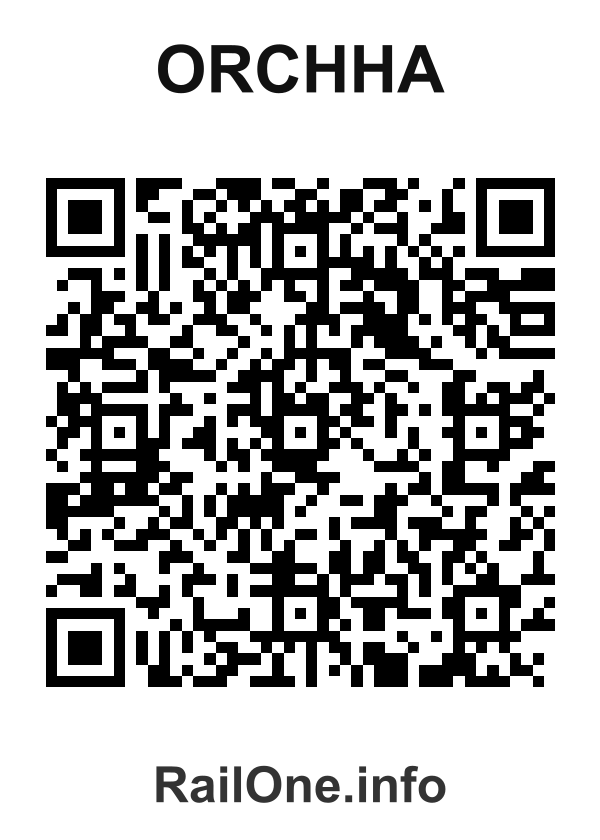 RailOne QR Code for Orchha station