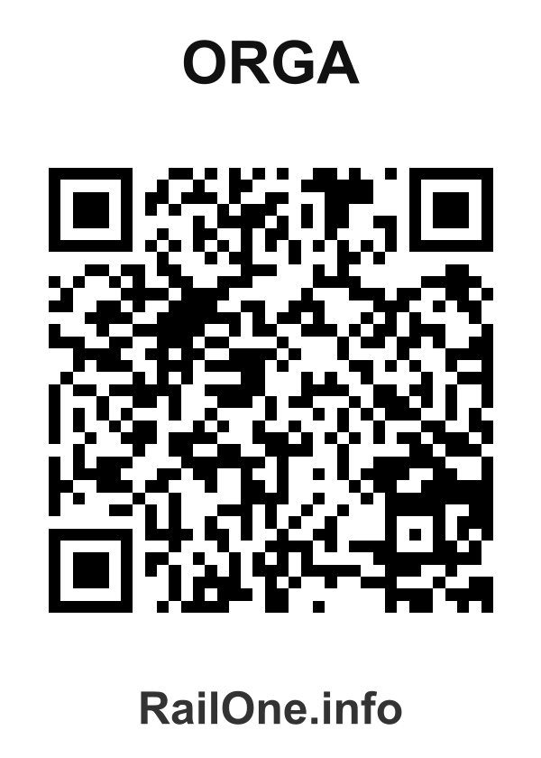 RailOne QR Code for Orga station