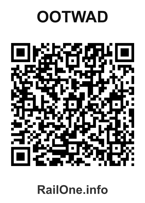 RailOne QR Code for Ootwad station