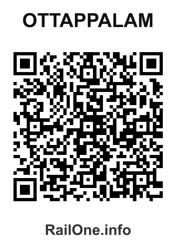 RailOne QR Code for Ottappalam station