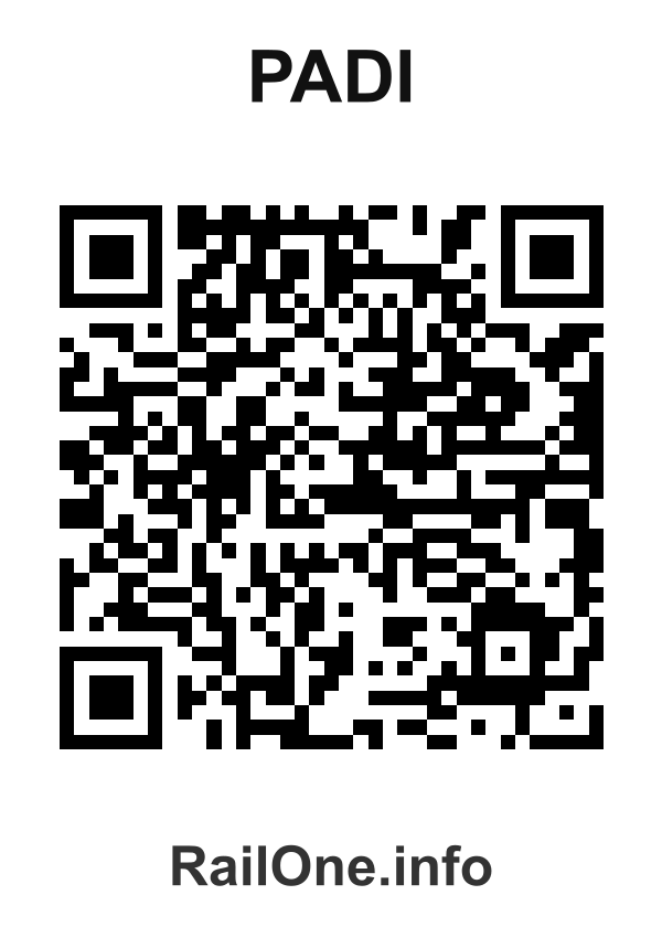 RailOne QR Code for Padi station