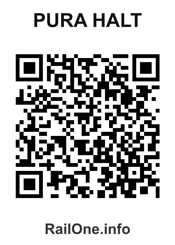 RailOne QR Code for Pura Halt station