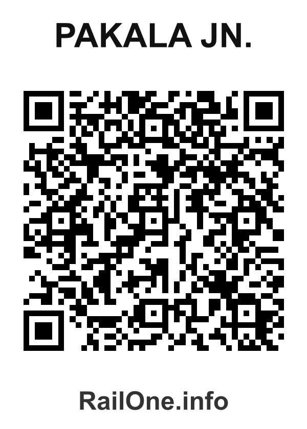 RailOne QR Code for Pakala Jn. station