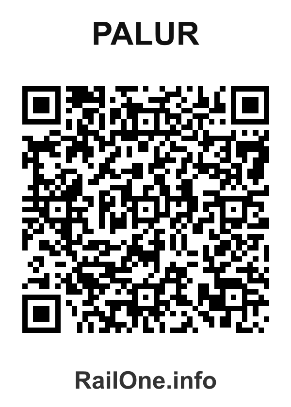 RailOne QR Code for Palur station