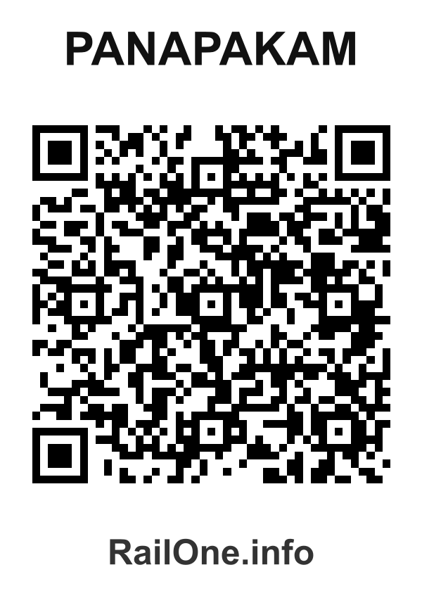 RailOne QR Code for Panapakam station