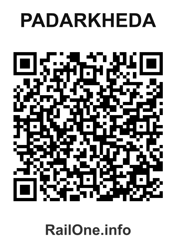 RailOne QR Code for Padarkheda station