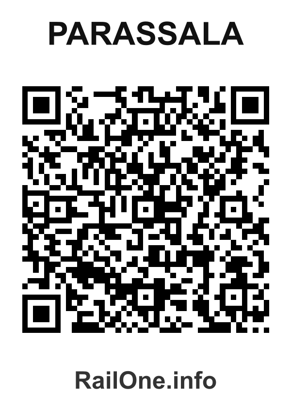 RailOne QR Code for Parassala station