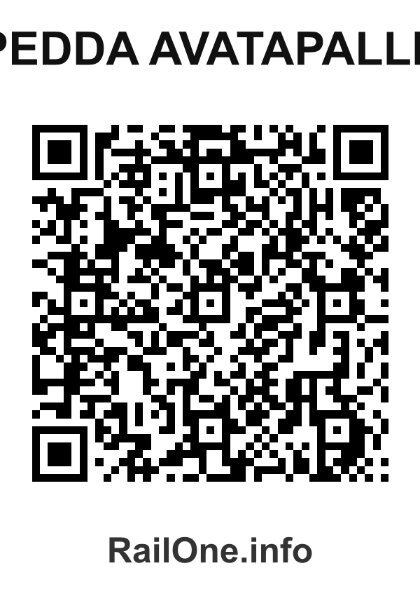 RailOne QR Code for Pedda Avatapalle station