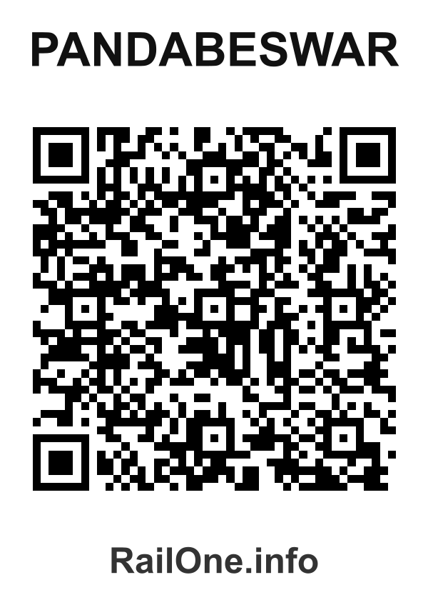 RailOne QR Code for Pandabeswar station