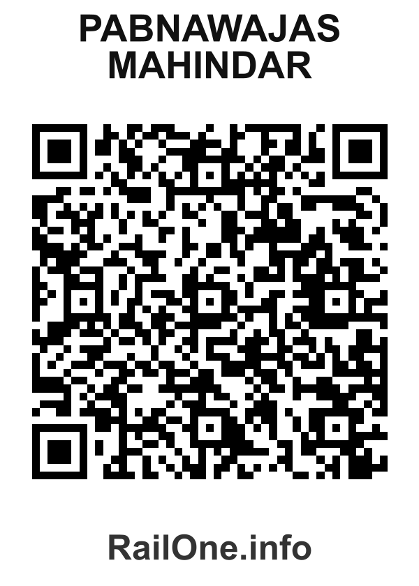 RailOne QR Code for Pabnawajas Mahindar station