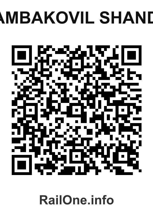 RailOne QR Code for Pambakovil Shandy station