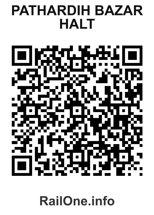 RailOne QR Code for Pathardih Bazar Halt station