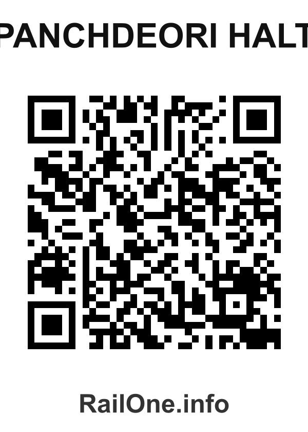 RailOne QR Code for Panchdeori Halt station