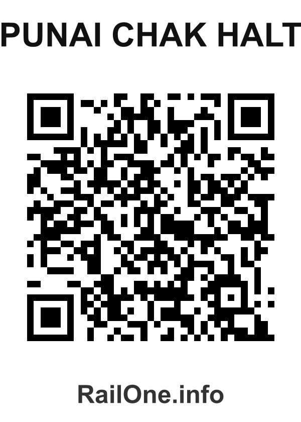 RailOne QR Code for Punai Chak Halt station