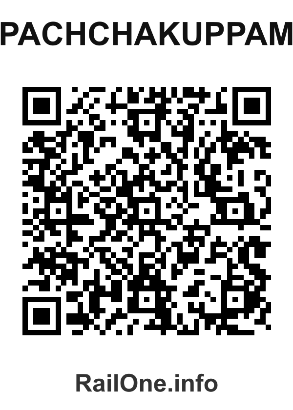RailOne QR Code for Pachchakuppam station