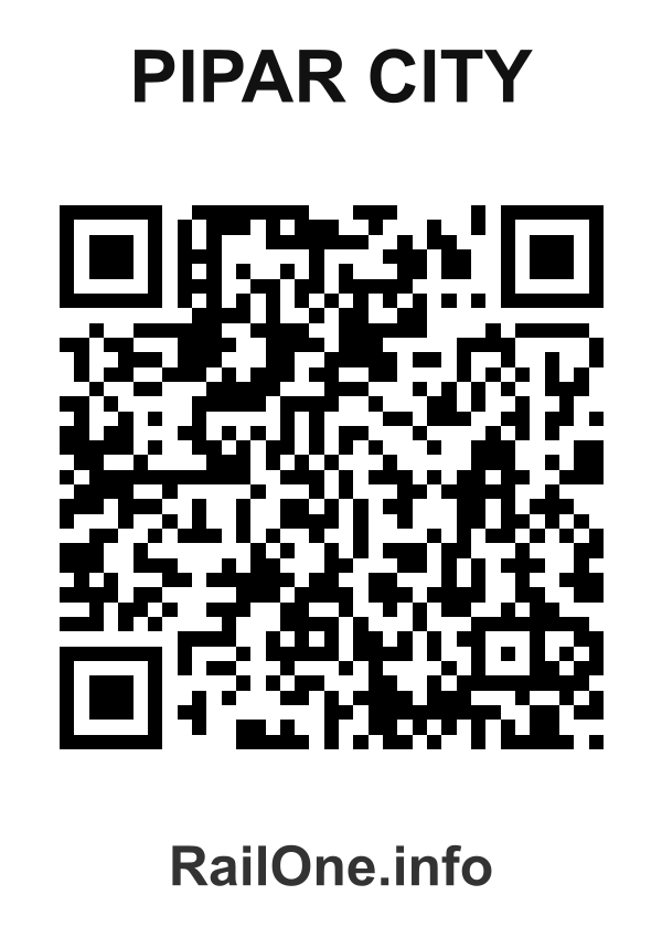 RailOne QR Code for Pipar City station