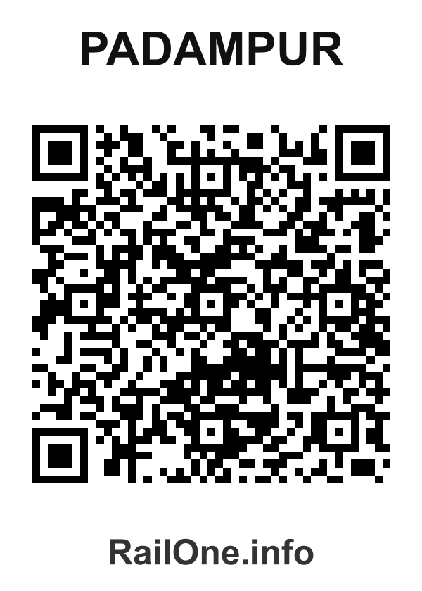 RailOne QR Code for Padampur station