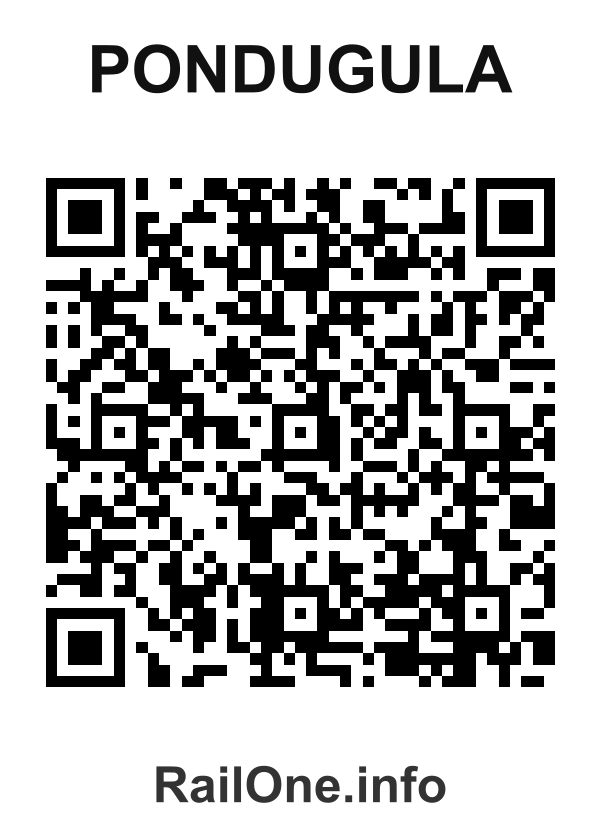 RailOne QR Code for Pondugula station