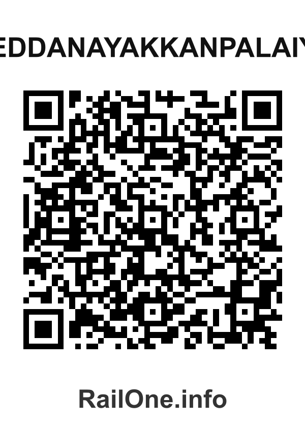 RailOne QR Code for Peddanayakkanpalaiya station