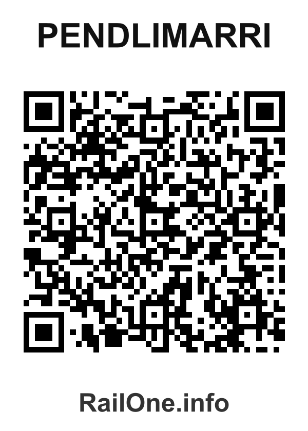 RailOne QR Code for Pendlimarri station