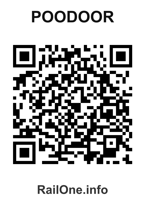 RailOne QR Code for Poodoor station