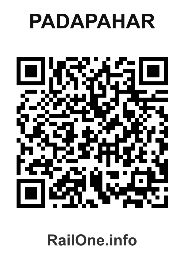 RailOne QR Code for Padapahar station