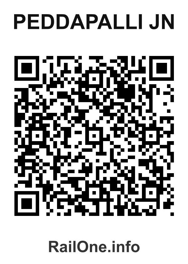 RailOne QR Code for Peddapalli Jn station