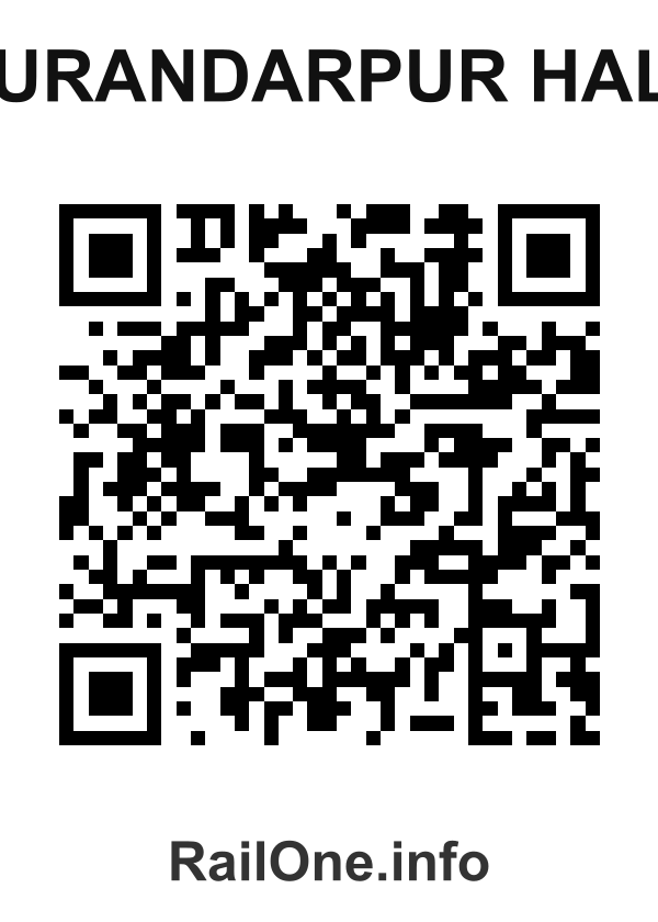 RailOne QR Code for Purandarpur Halt station
