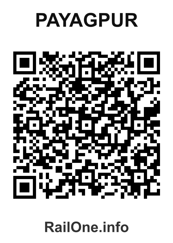RailOne QR Code for Payagpur station