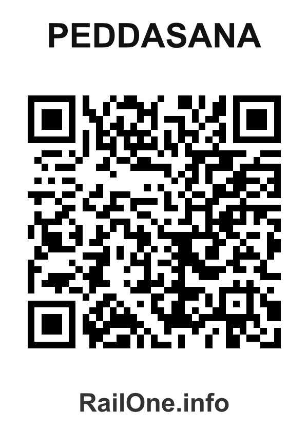 RailOne QR Code for Peddasana station