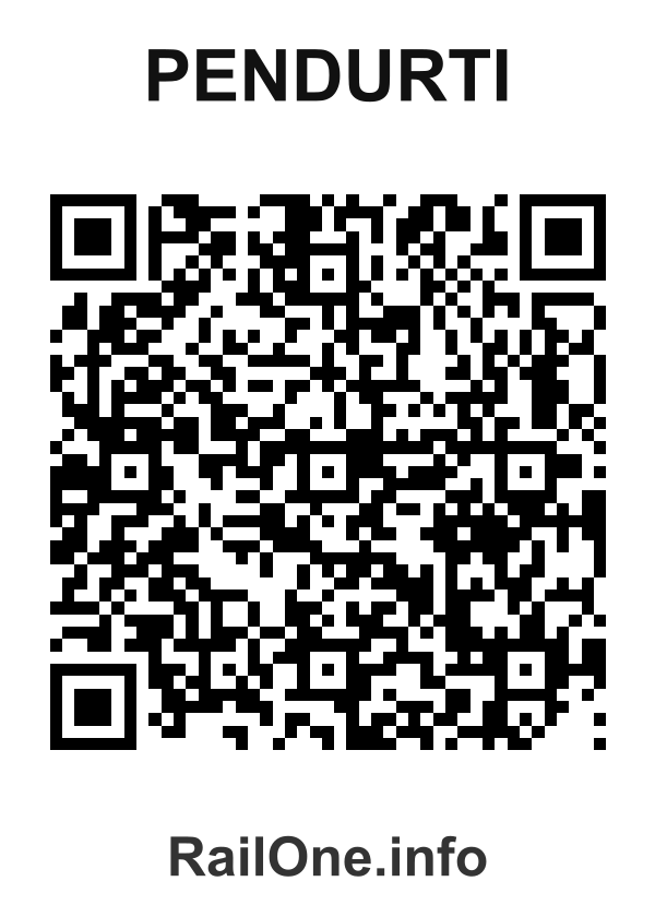 RailOne QR Code for Pendurti station