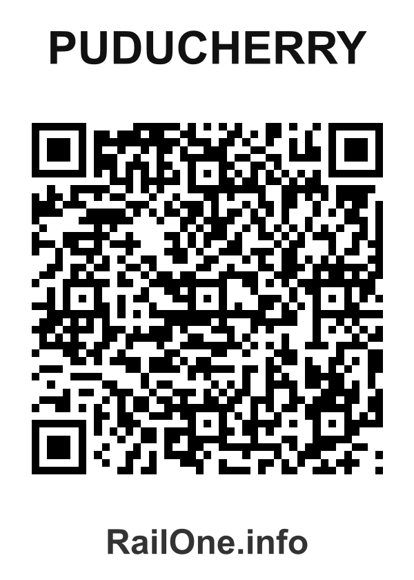 RailOne QR Code for Puducherry station