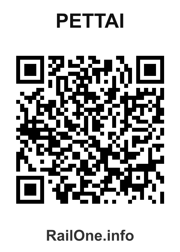 RailOne QR Code for Pettai station