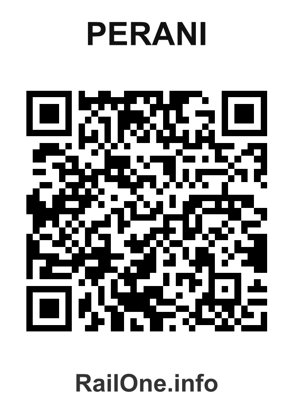 RailOne QR Code for Perani station