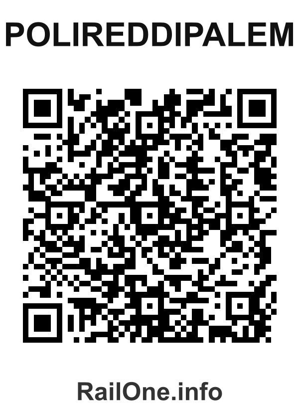 RailOne QR Code for Polireddipalem station