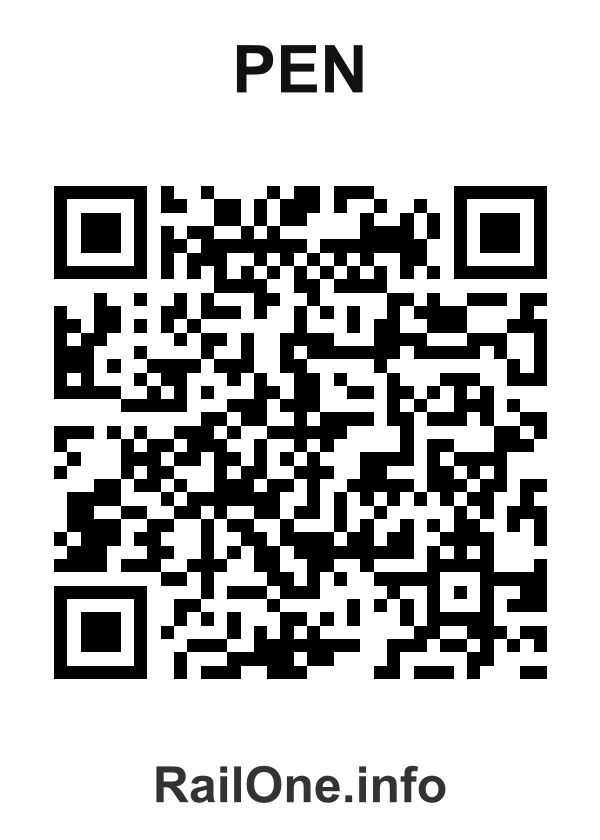 RailOne QR Code for Pen station