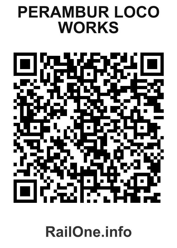 RailOne QR Code for Perambur Loco Works station