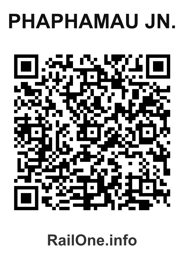 RailOne QR Code for Phaphamau Jn. station