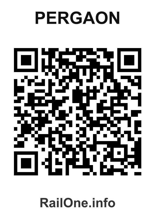 RailOne QR Code for Pergaon station