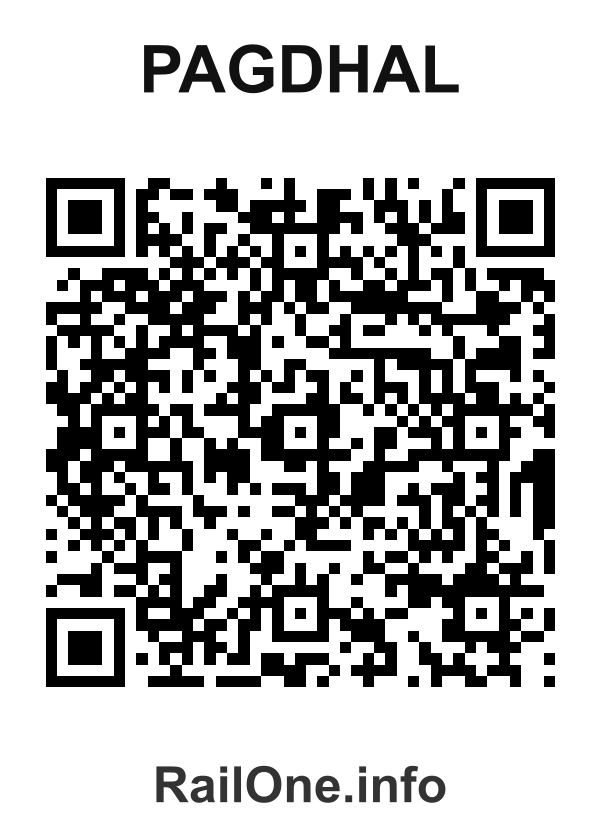 RailOne QR Code for Pagdhal station