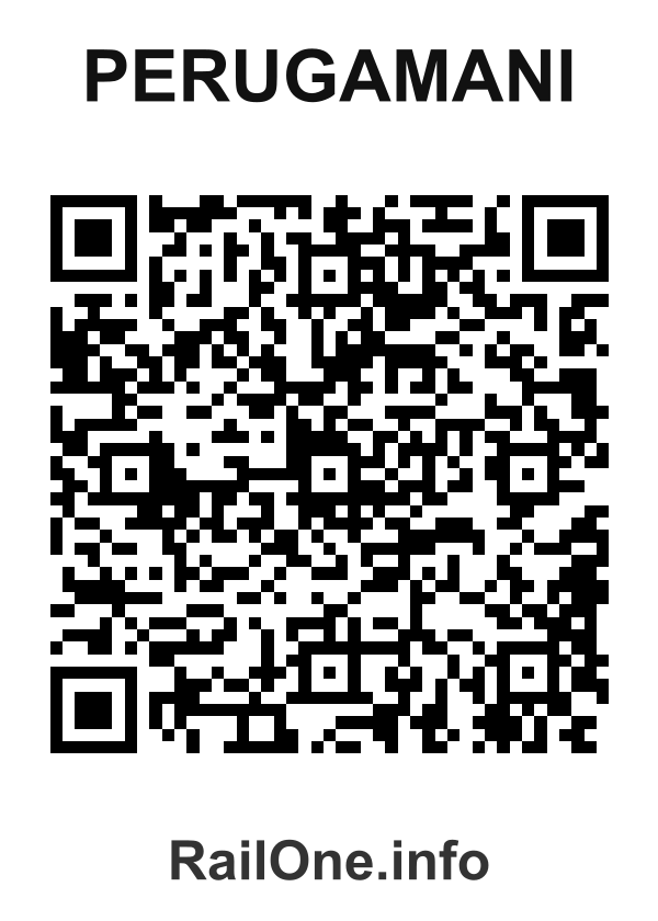 RailOne QR Code for Perugamani station