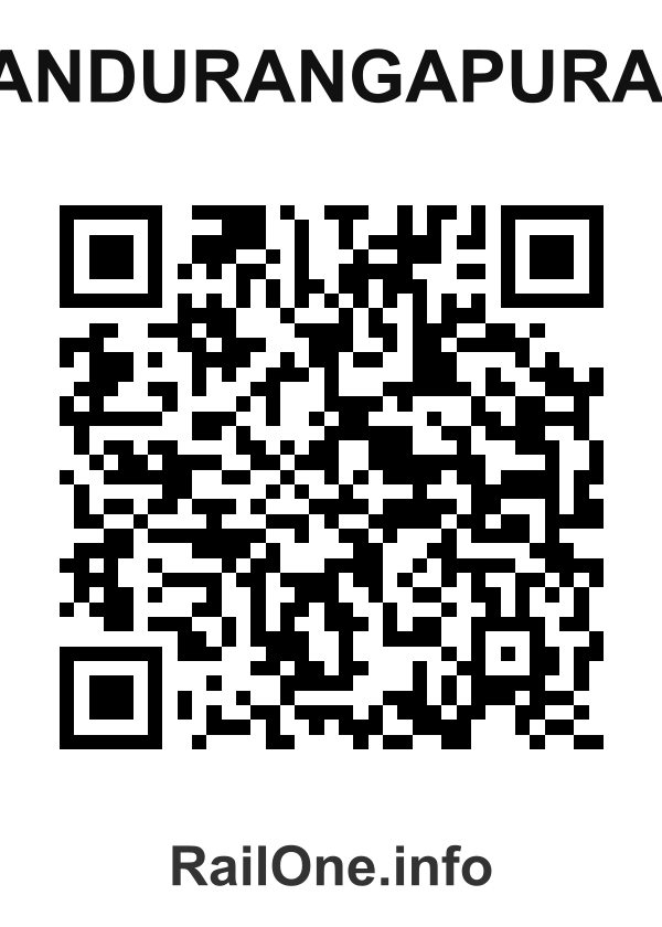 RailOne QR Code for Pandurangapuram station